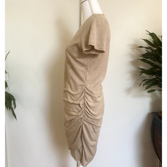 🤎 NWOT - La Miel Soft Ruched Mini T-shirt Dress with tulip skirt 🤎 - Picture 5 of 10